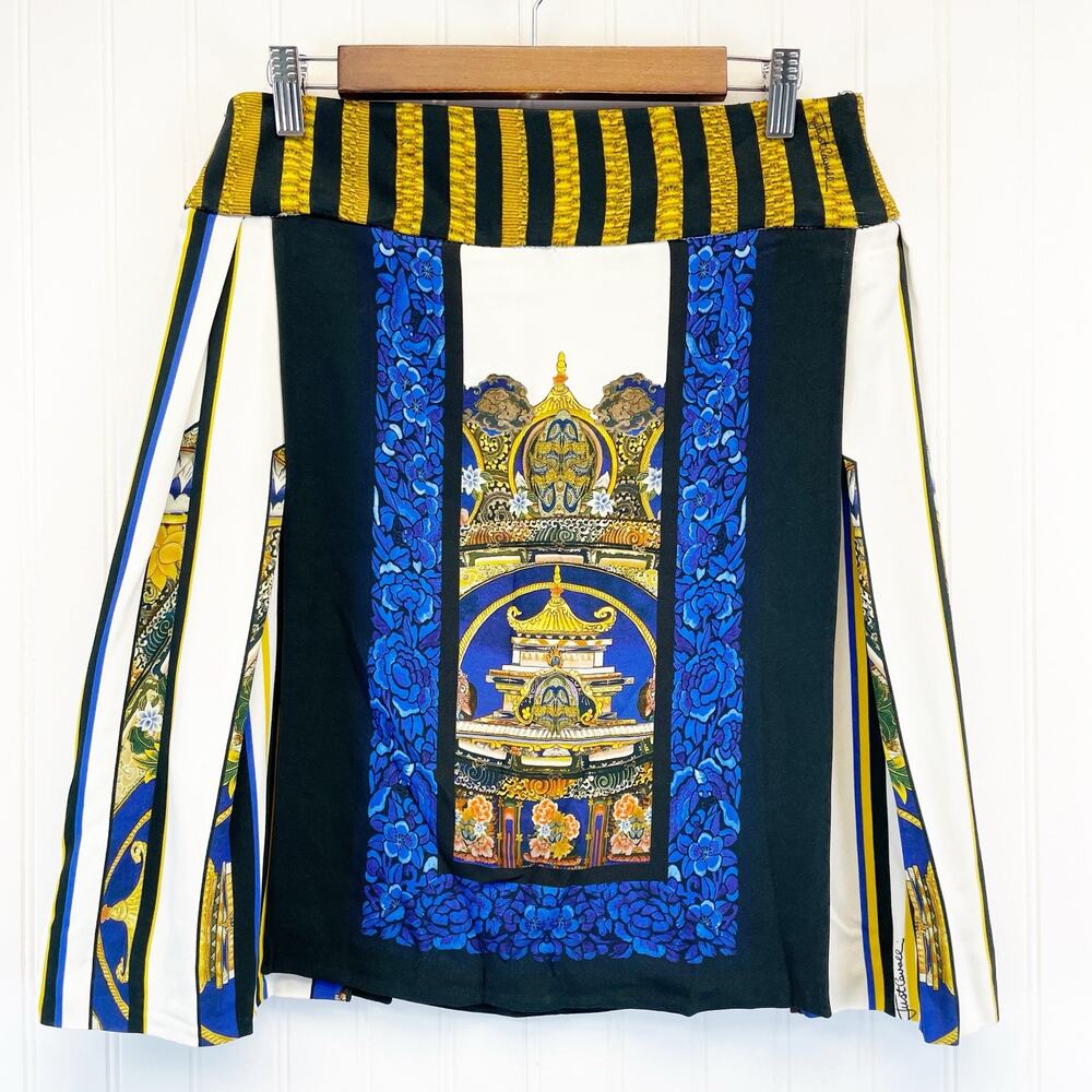 Just Cavalli Women Skirt Size 48 Medium Baroque Maximalist Italian Luxury Ornate